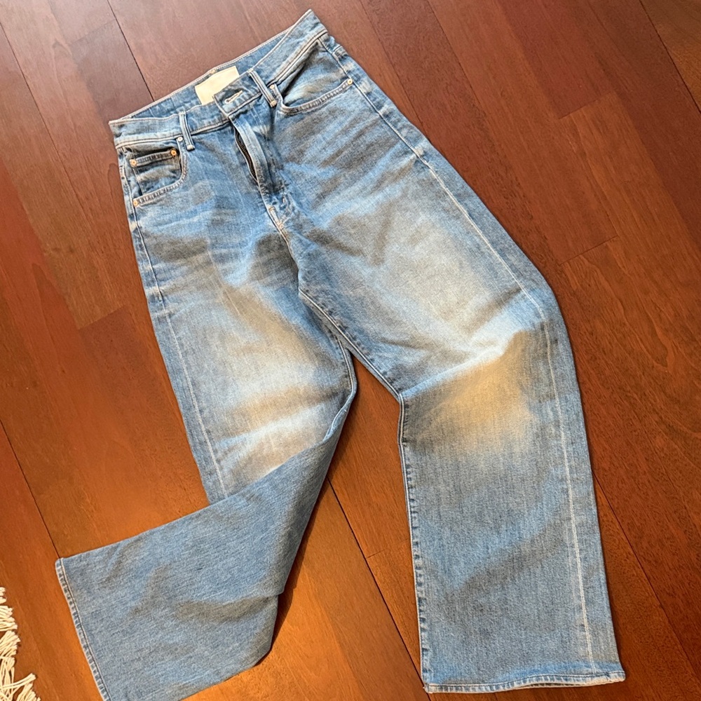 MOTHER Light Blue Flare & Wide Leg Jeans